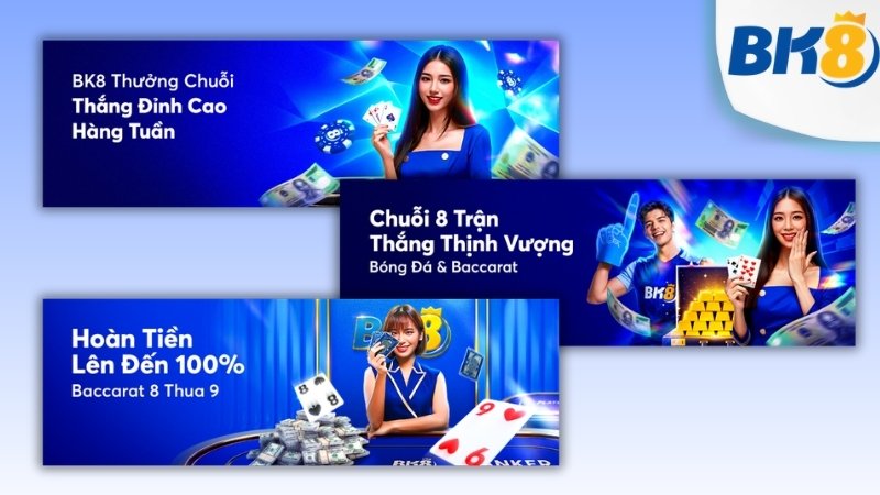 3 ưu đãi ấn tượng dành cho sảnh casino tại BK8