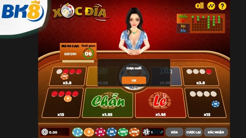Các bước tham gia chơi xóc đĩa tại nhà cái BK8