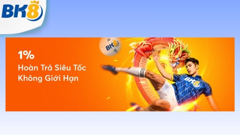 Khuyễn mãi thể thao BK8 - Hoàn trả siêu tốc 1 giờ
