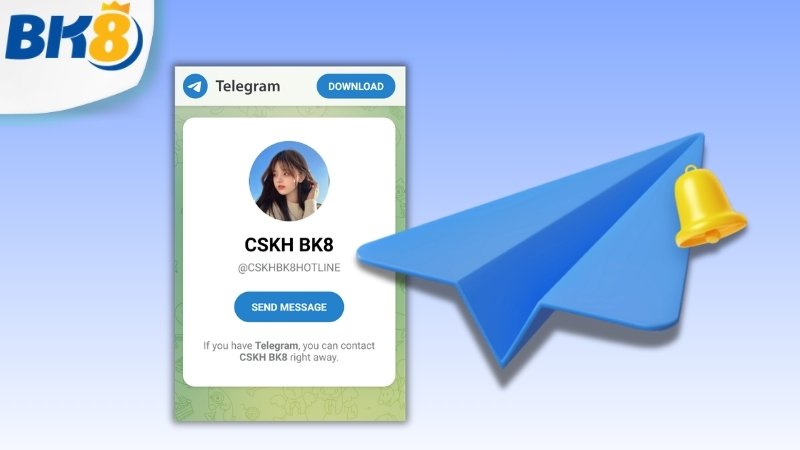 Liên lạc trực tiếp qua telegram, tương tự Chat Live