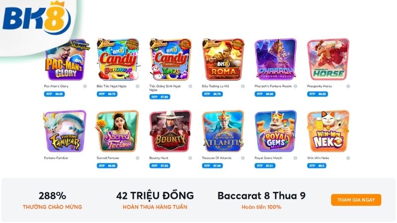 Tại sao nên chọn tham gia nổ hũ tại nhà cái BK8?